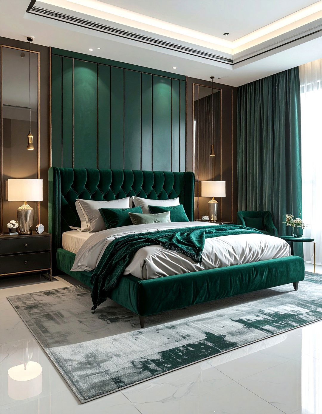 Velvet Texture Bedroom - 30 modern bedroom ideas