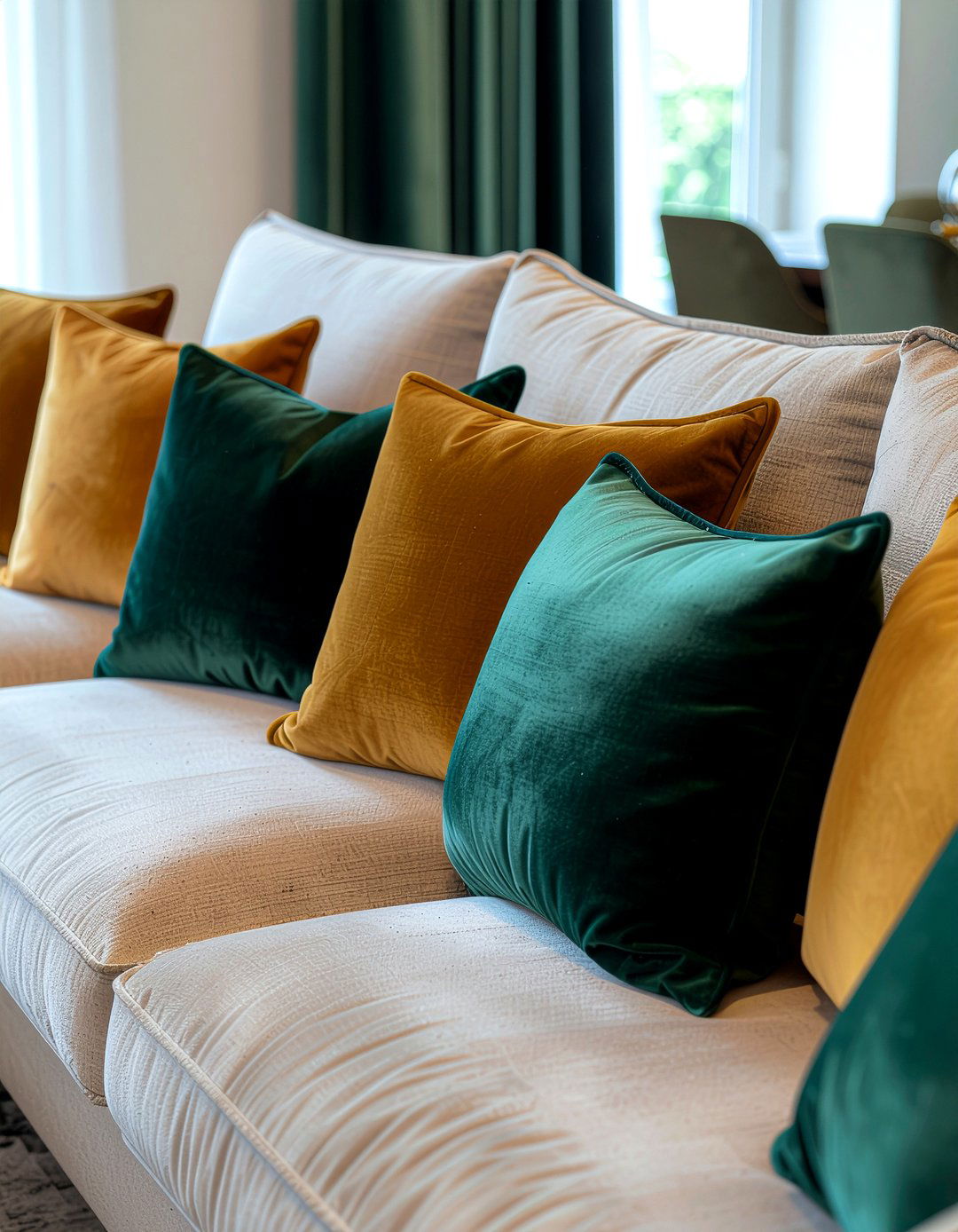Velvet Throw Pillows - 30 fabric decor ideas