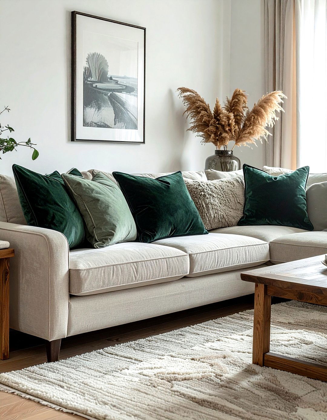 Velvet Throw Pillows Living Room - 30 living room transitional furniture ideas