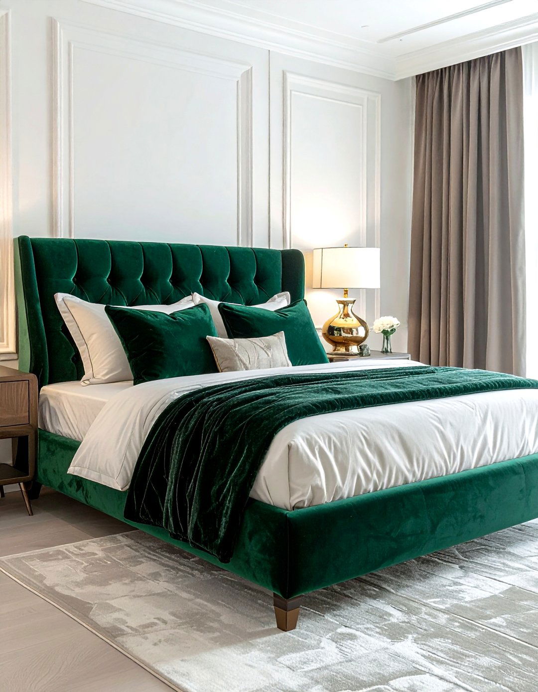 Velvet Upholstery Bedroom - 30 new home decor ideas