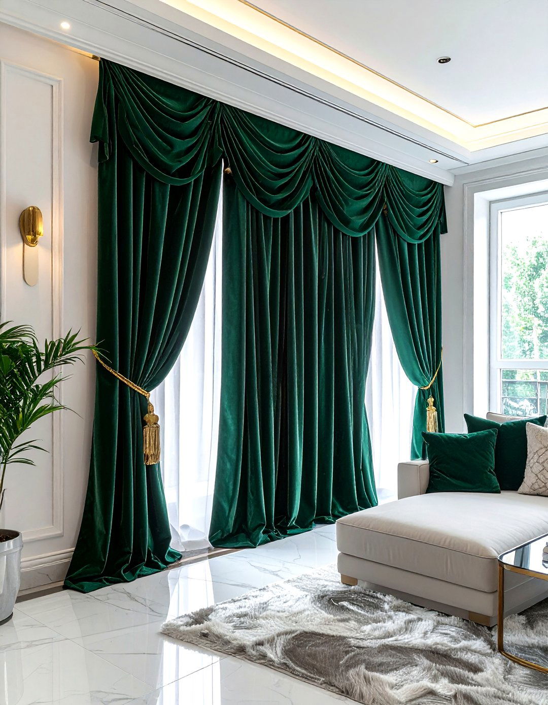 Velvet Valance - 30 living room window valances