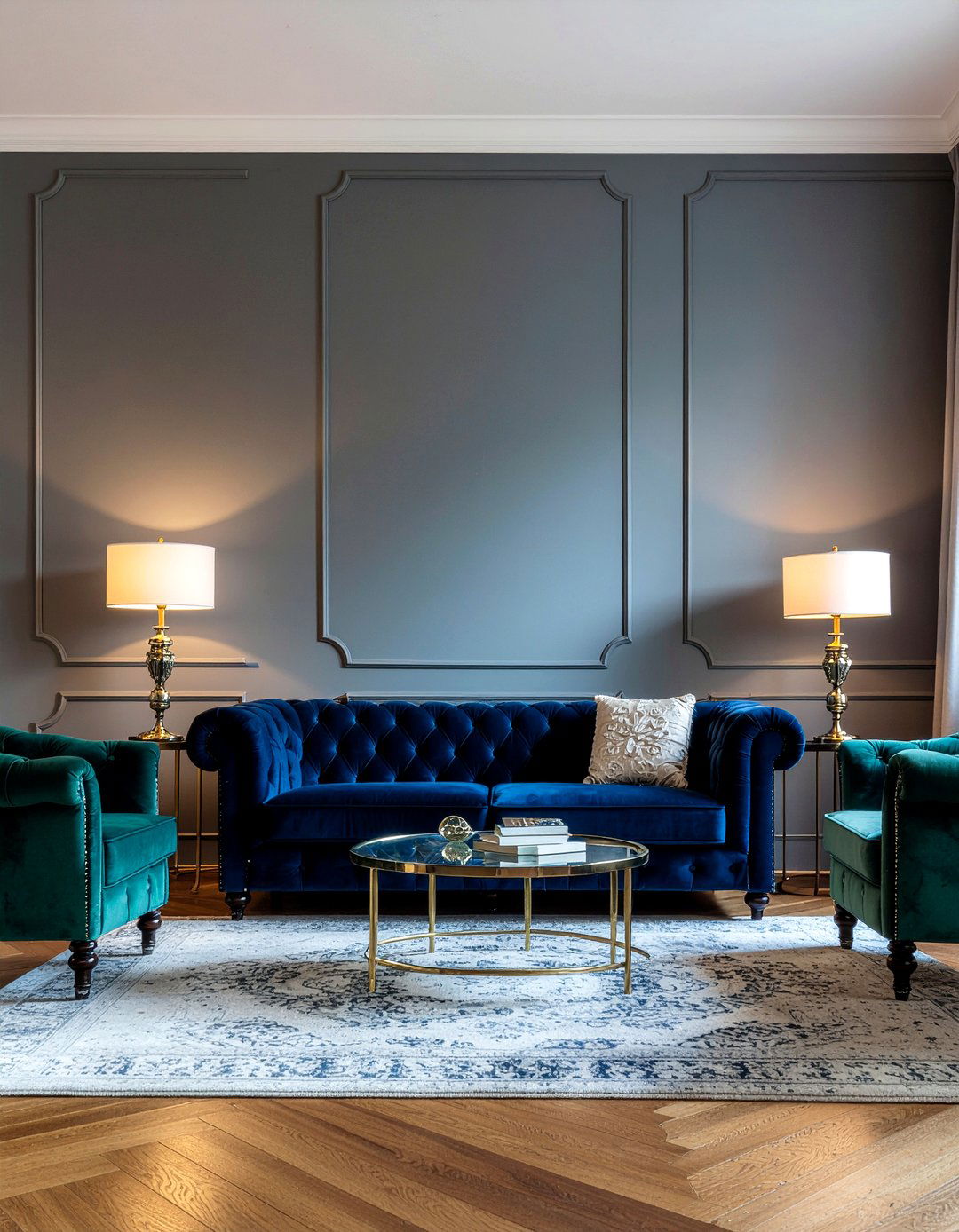 Velvet Vintage Living Room - 30 living room vintage furniture ideas