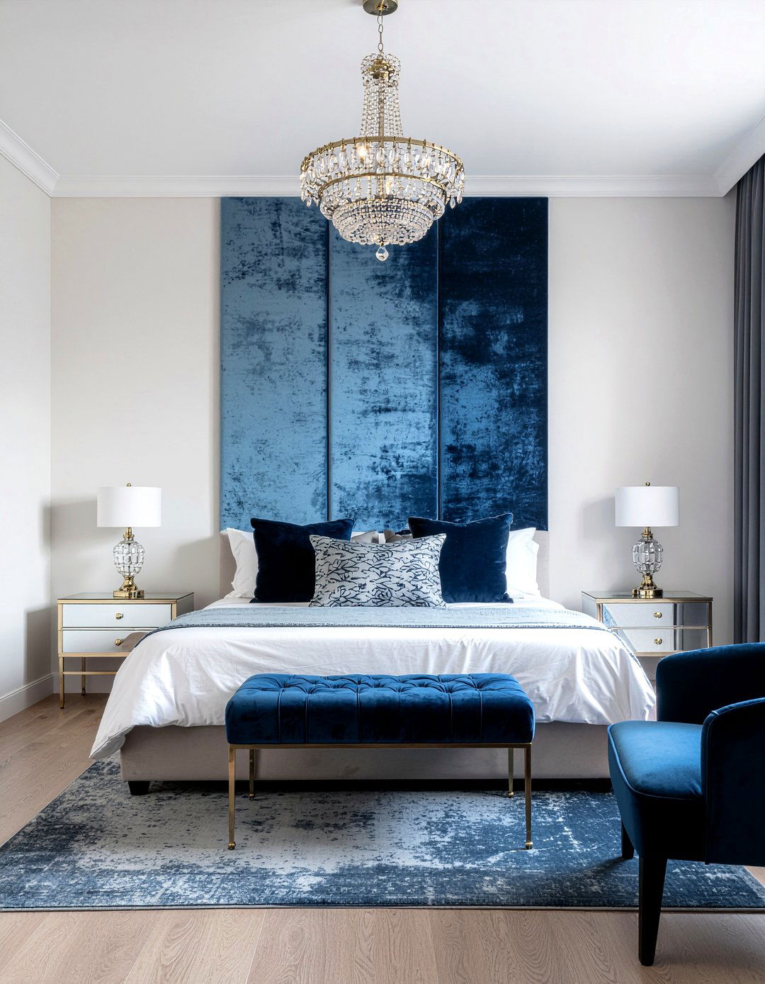 Velvet Wall Panels - 30 bedroom paneling ideas