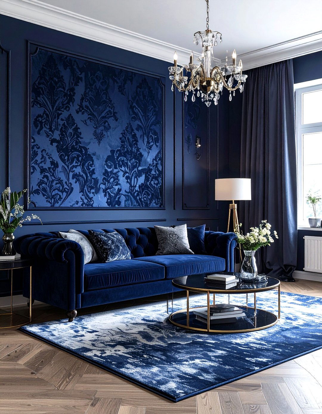 Velvet Wallpaper - 30 plush bedroom ideas