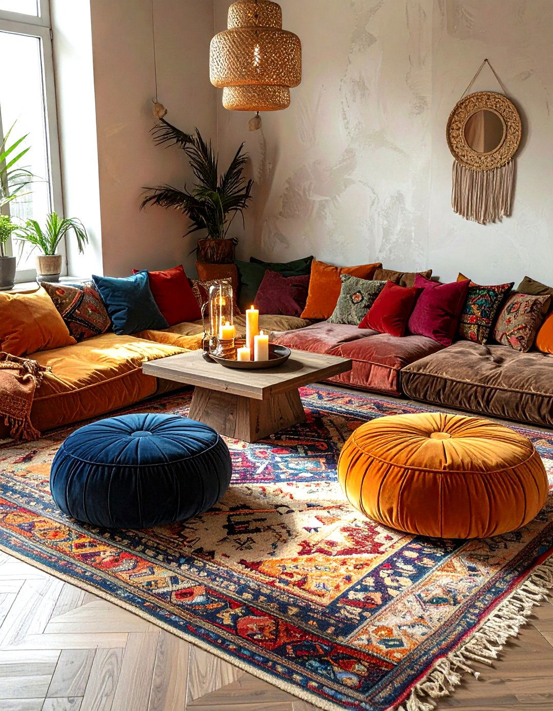 Velvet Wingback Chair - 30 bold decor ideas