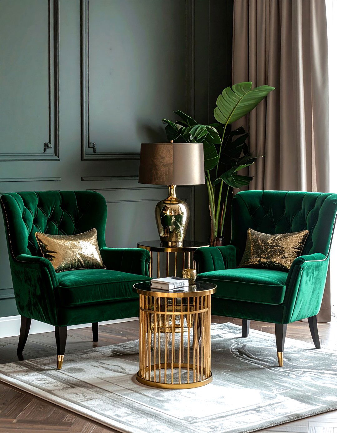 Velvet accent chairs - 30 new homeowner decor ideas
