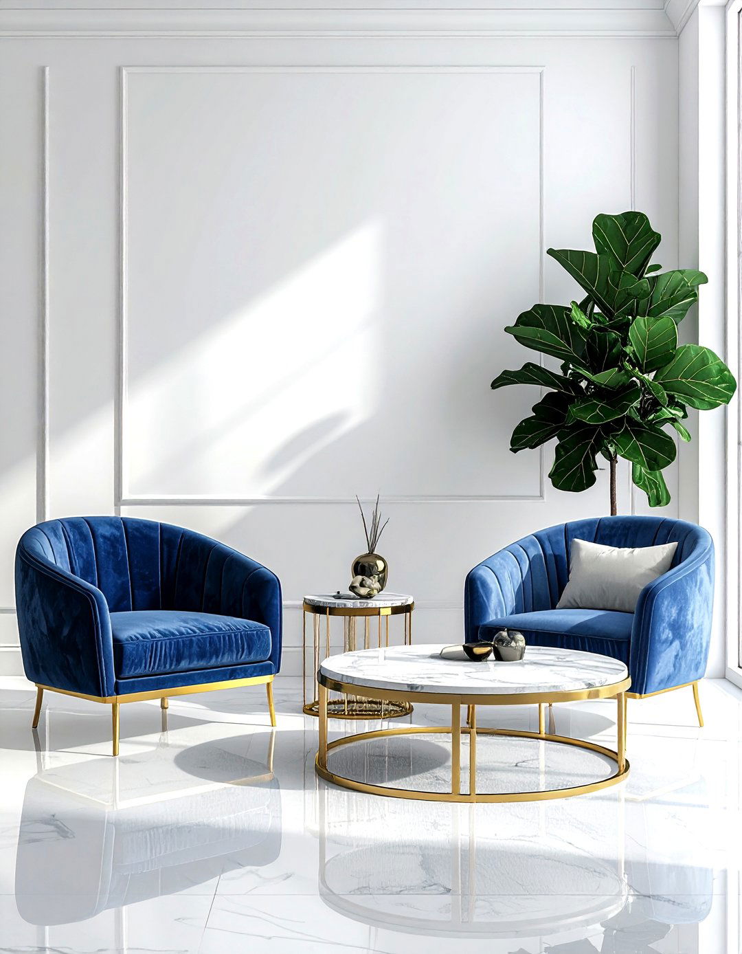 Velvet accent seating - 30 room refresh ideas