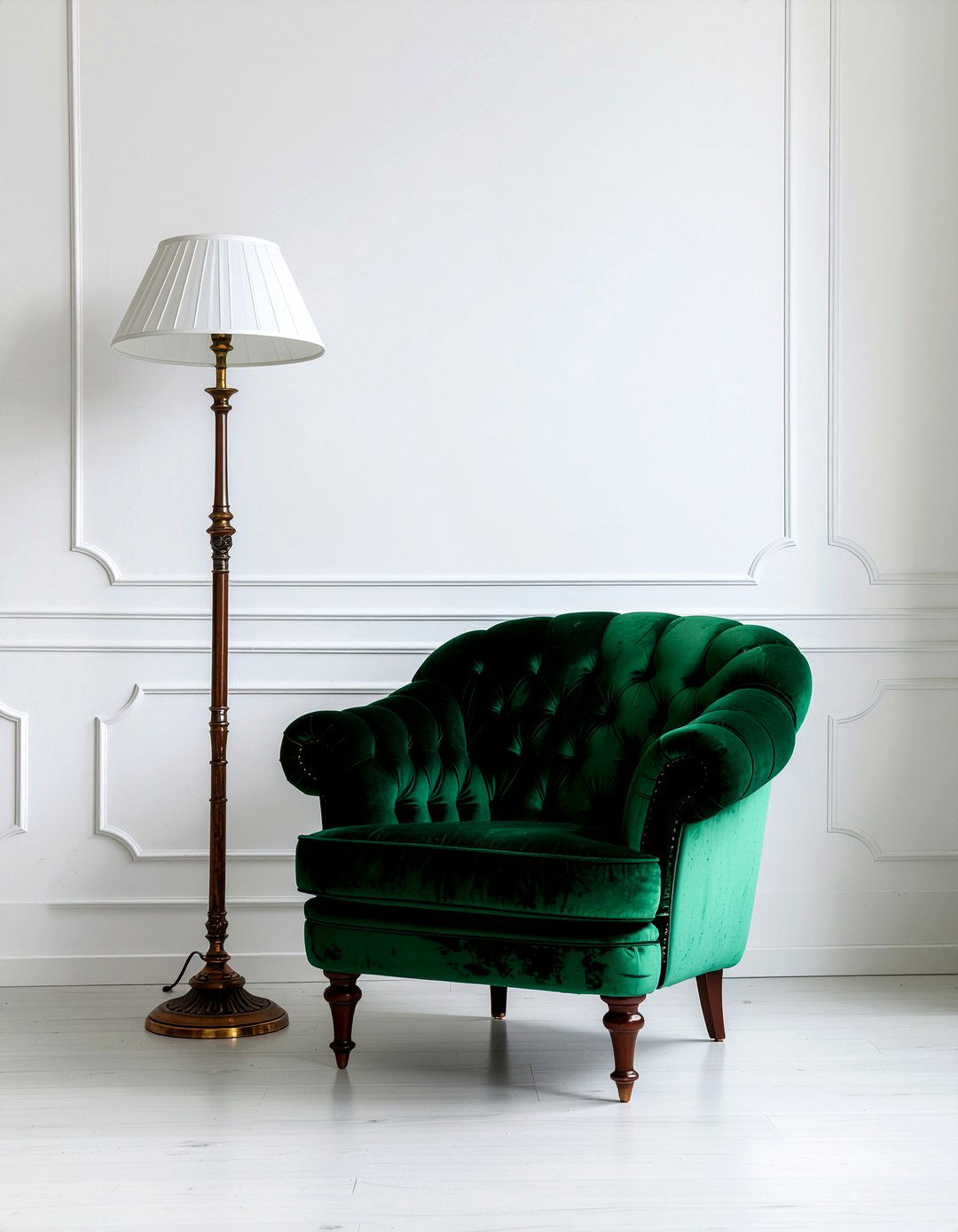 Velvet armchair - 30 estate sale decor ideas