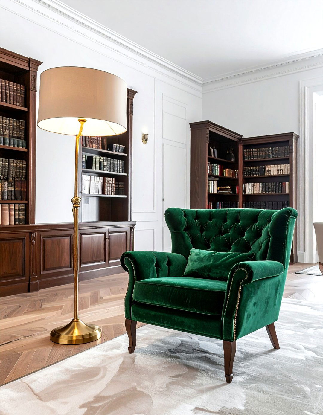 Velvet armchair - 30 updated traditional decor ideas