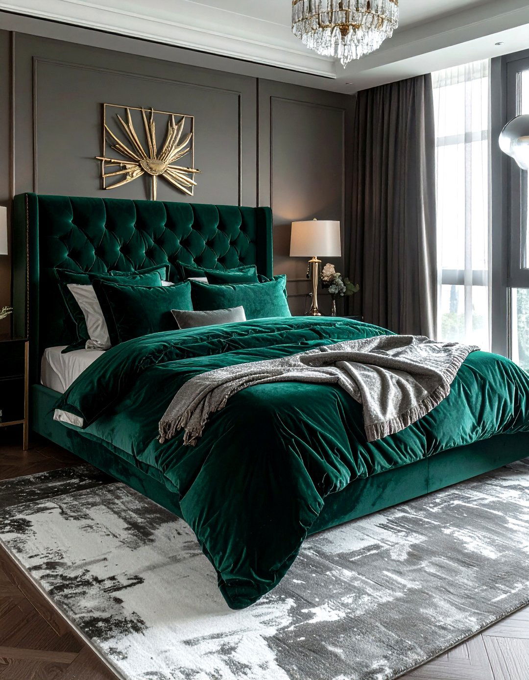 Velvet bedding set - 30 viral decor ideas