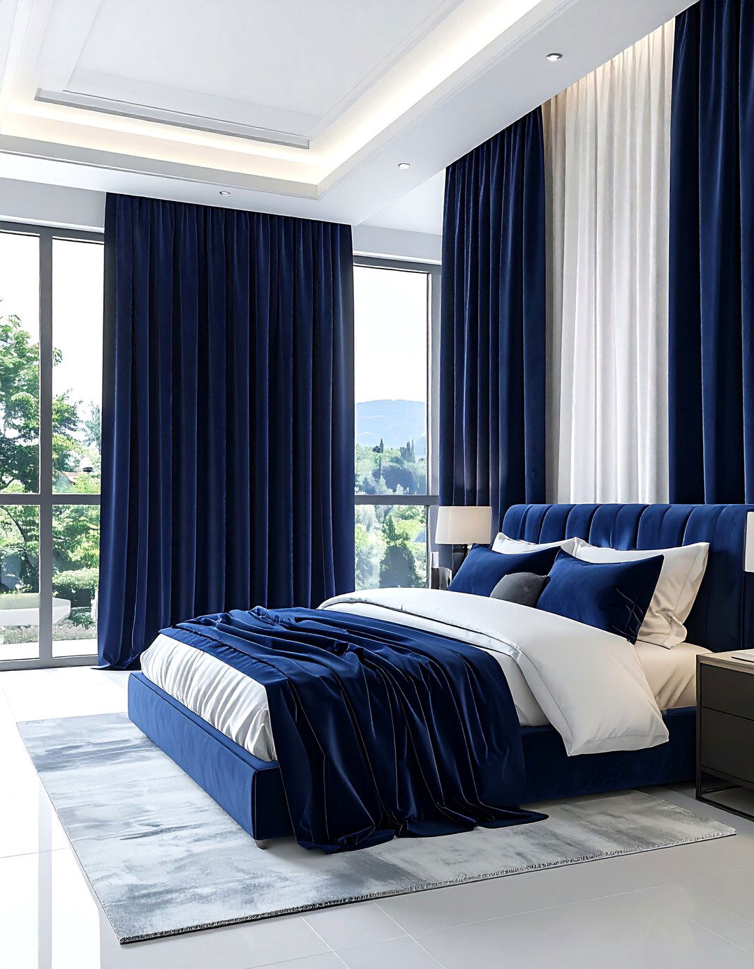 Velvet blackout curtains - 30 high-end decor ideas