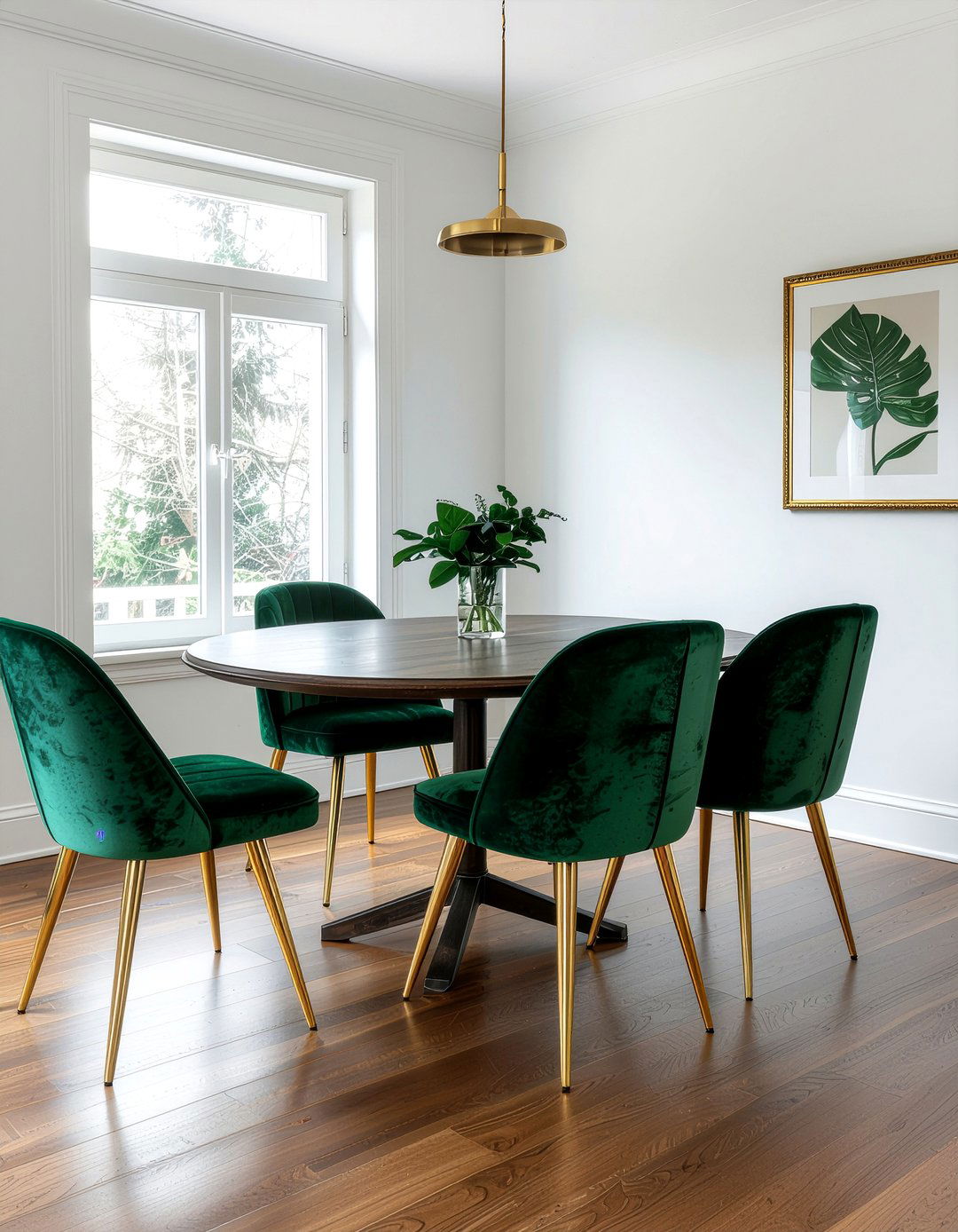 Velvet dining chairs - 30 dining room refresh ideas