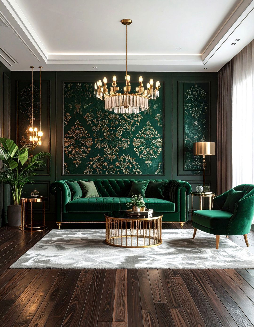 Velvet flocked wallpaper - 30 textured wallpaper ideas