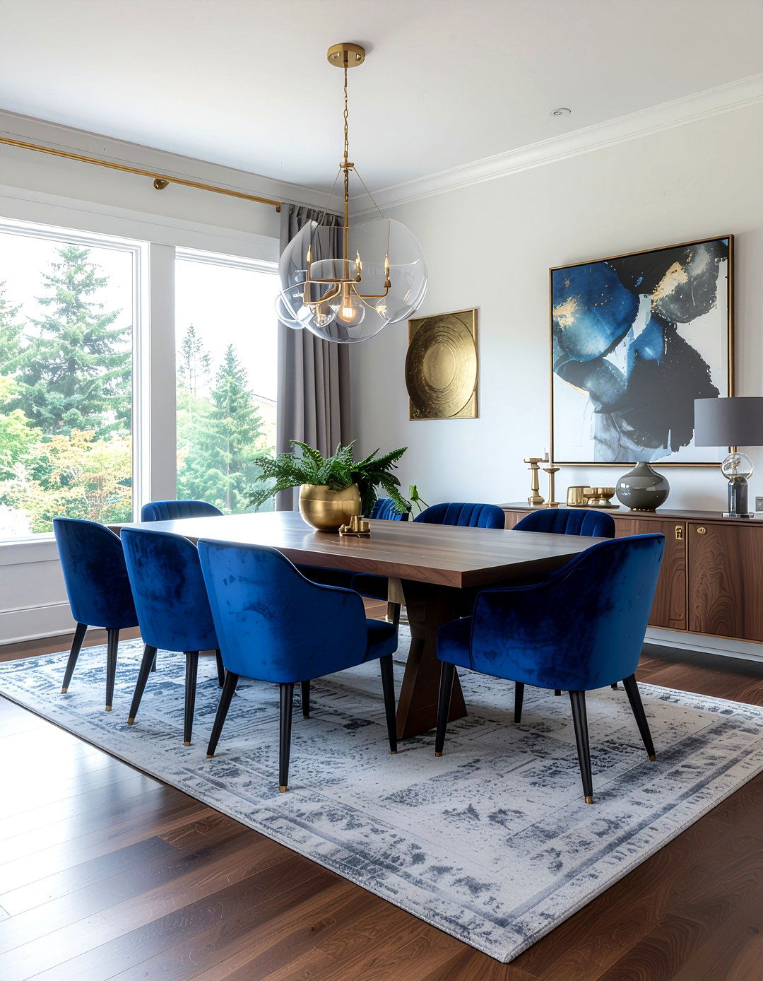 Velvet furniture dining room - 30 dining room goals ideas