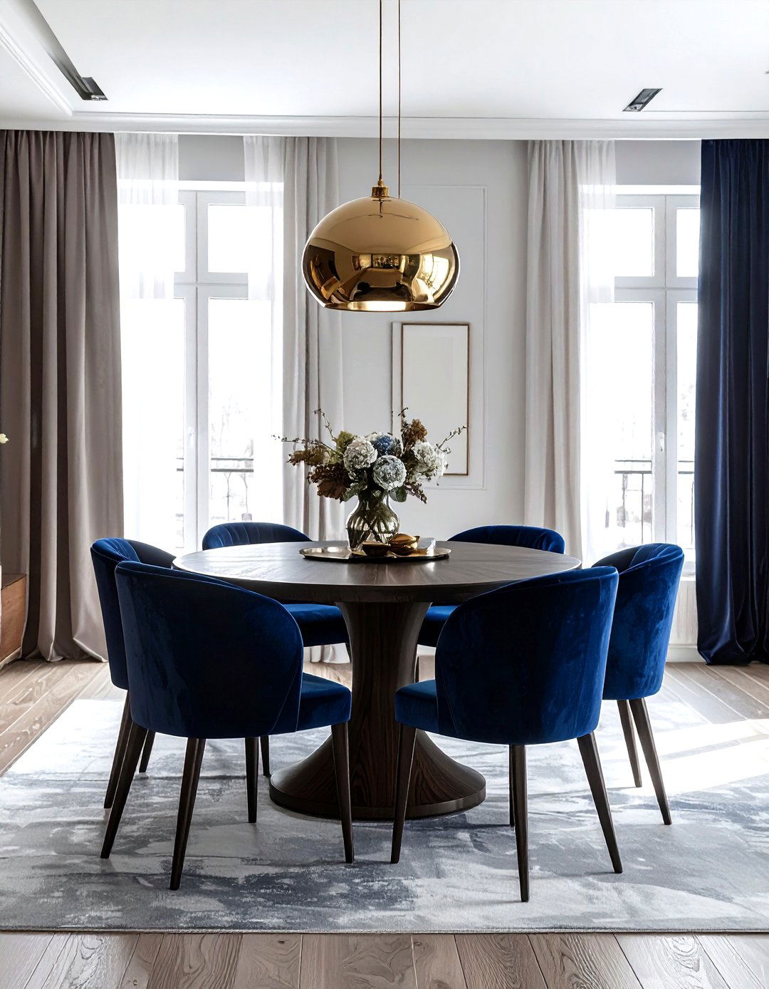 Velvet furniture dining room - 30 dining room room settings