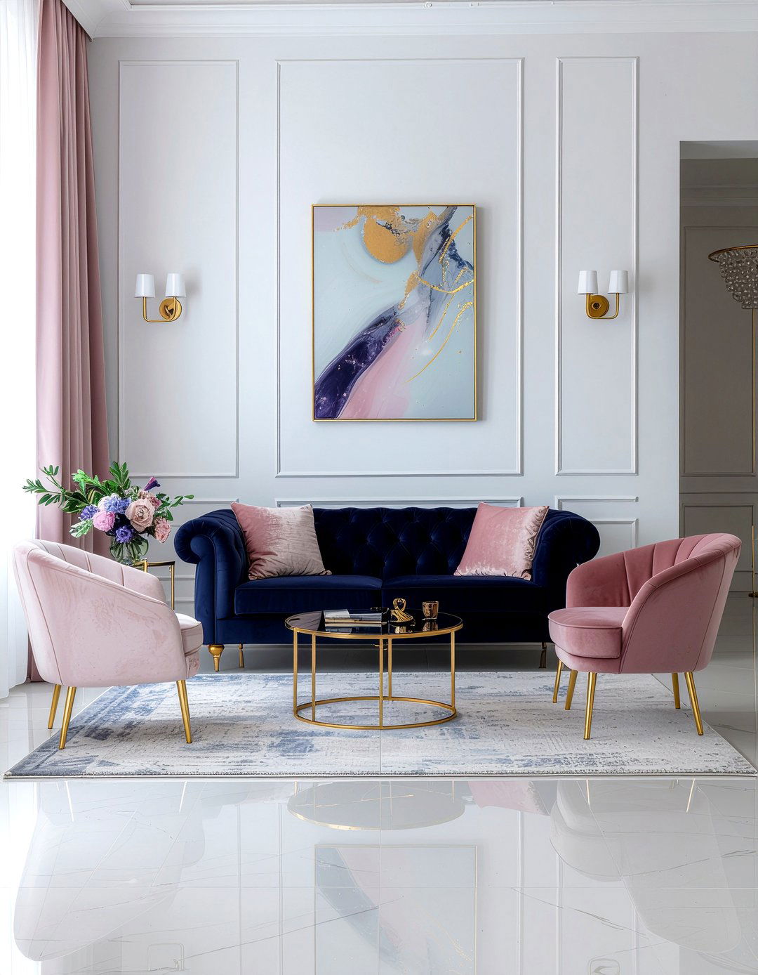 Velvet furniture living room - 30 viral living room ideas