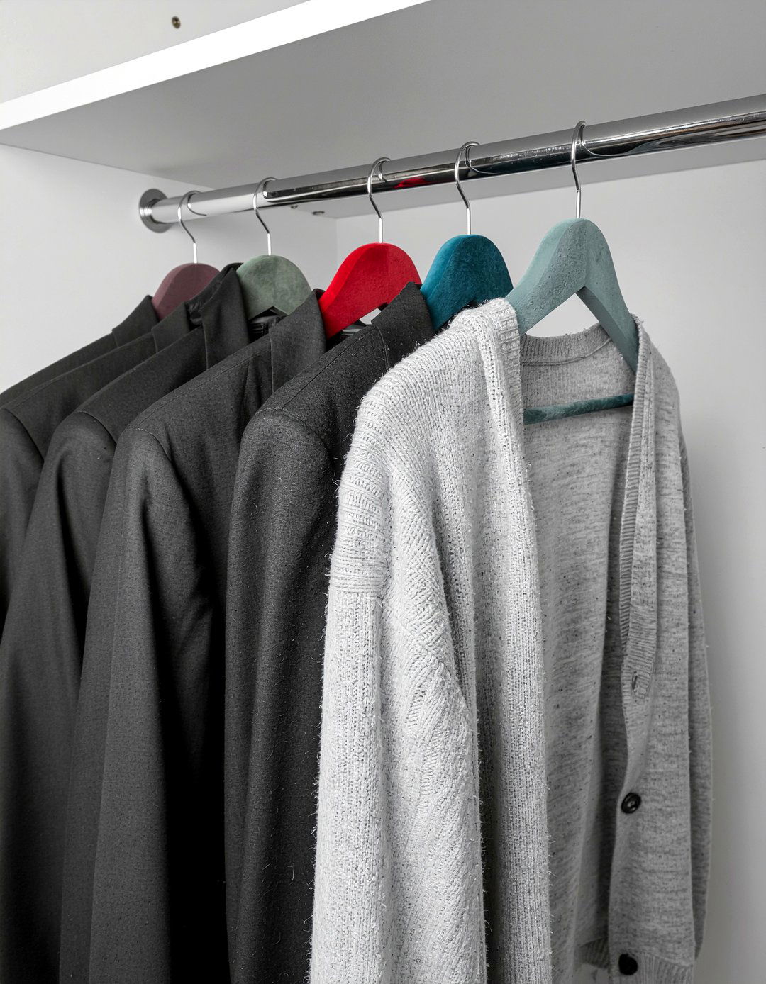 Velvet hanger sets - 30 bedroom closet dividers