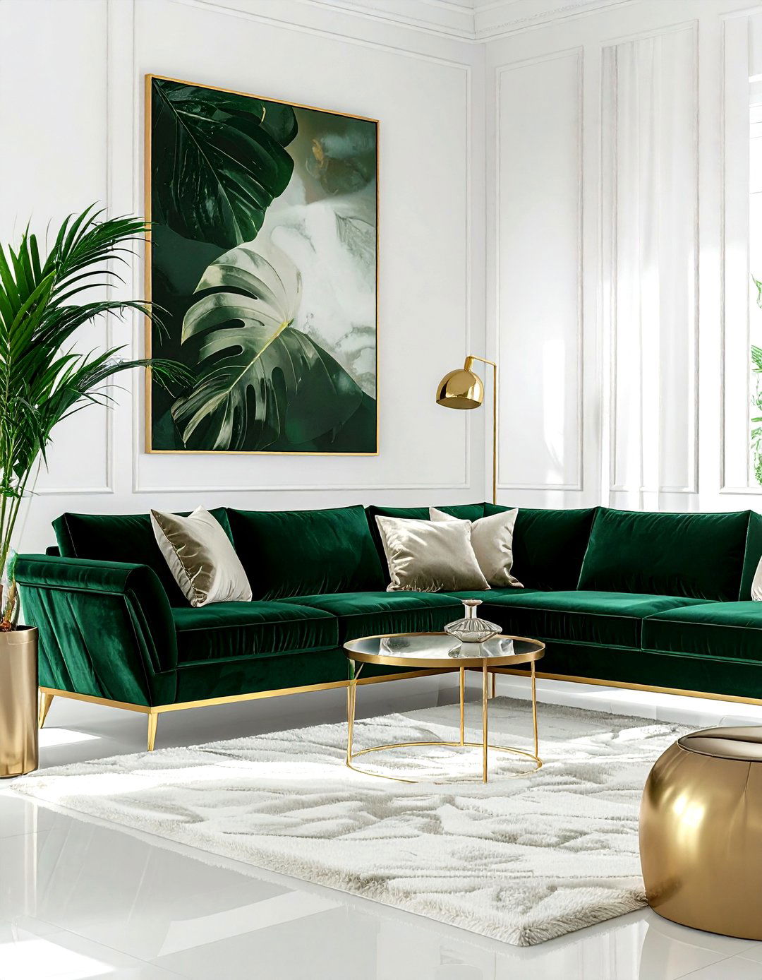 Velvet living room - 30 sumptuous decor ideas