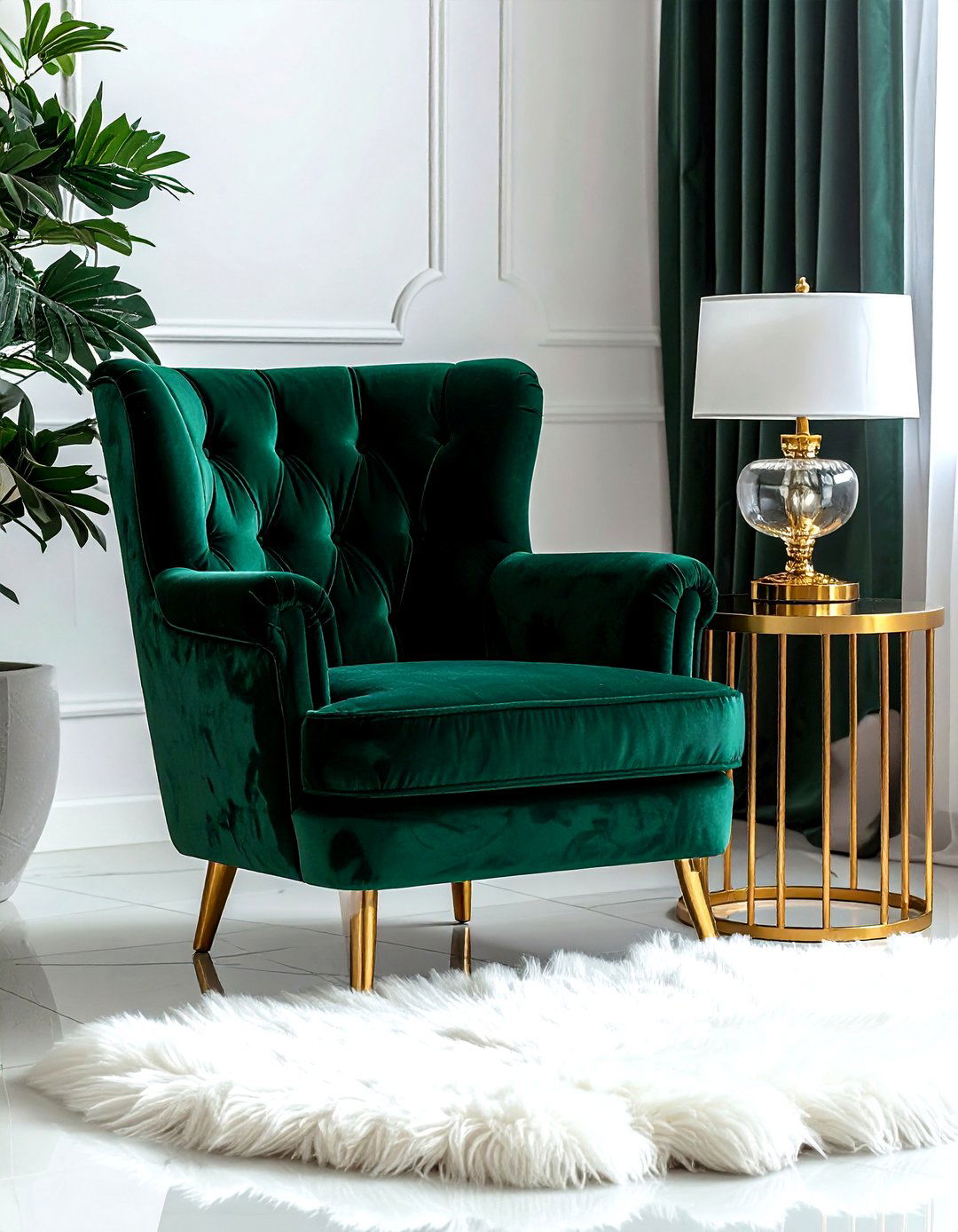 Velvet reading chair - 30 living room reading nook ideas