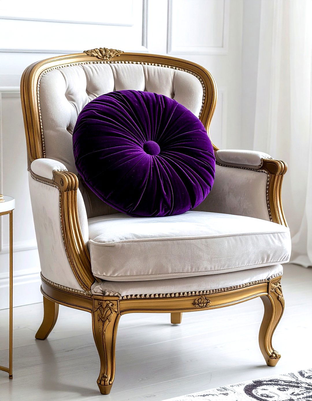 Velvet round pillow - 30 decorative pillow ideas