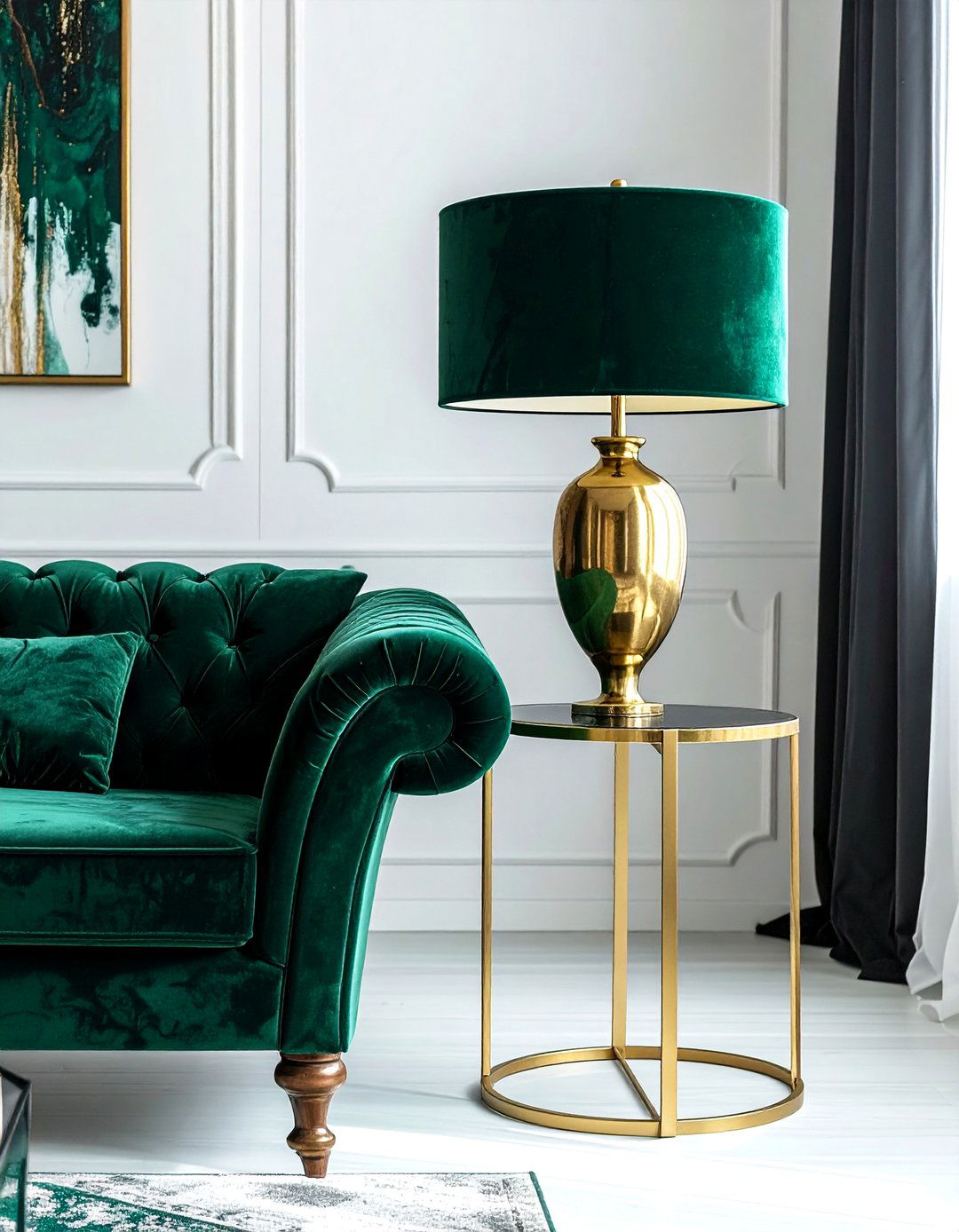 Velvet shade lamp - 30 lamp ideas