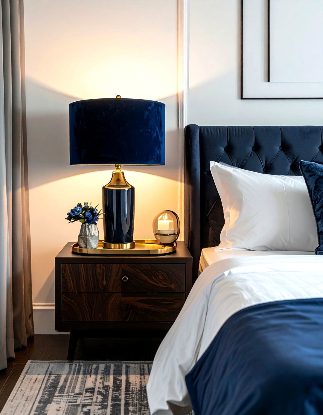 Velvet shade lamp - 30 decorative lamp ideas