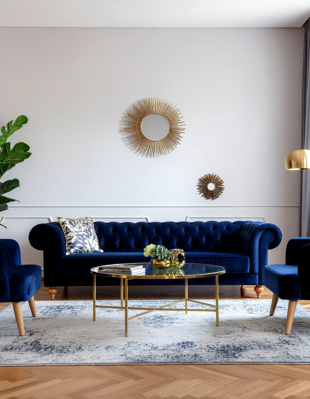 Velvet sofa living room - 30 modern living room ideas