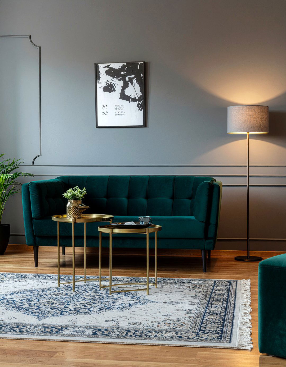 Velvet sofa living room - 30 casual living room ideas