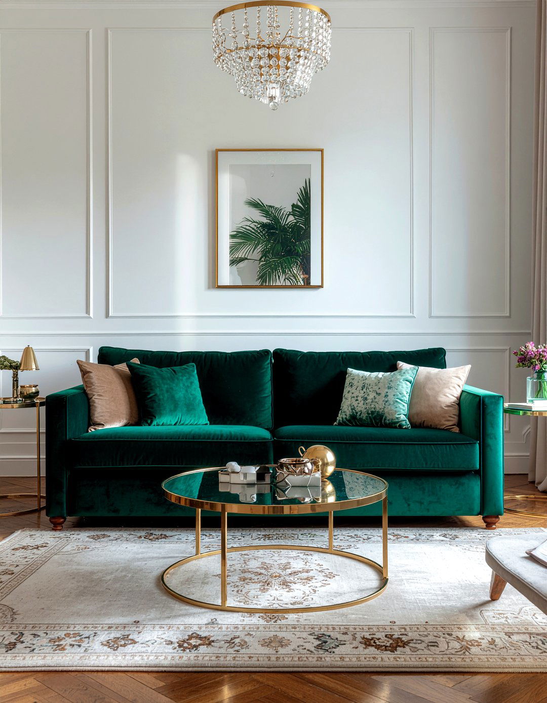 Velvet sofa living room - 30 contemporary living room ideas