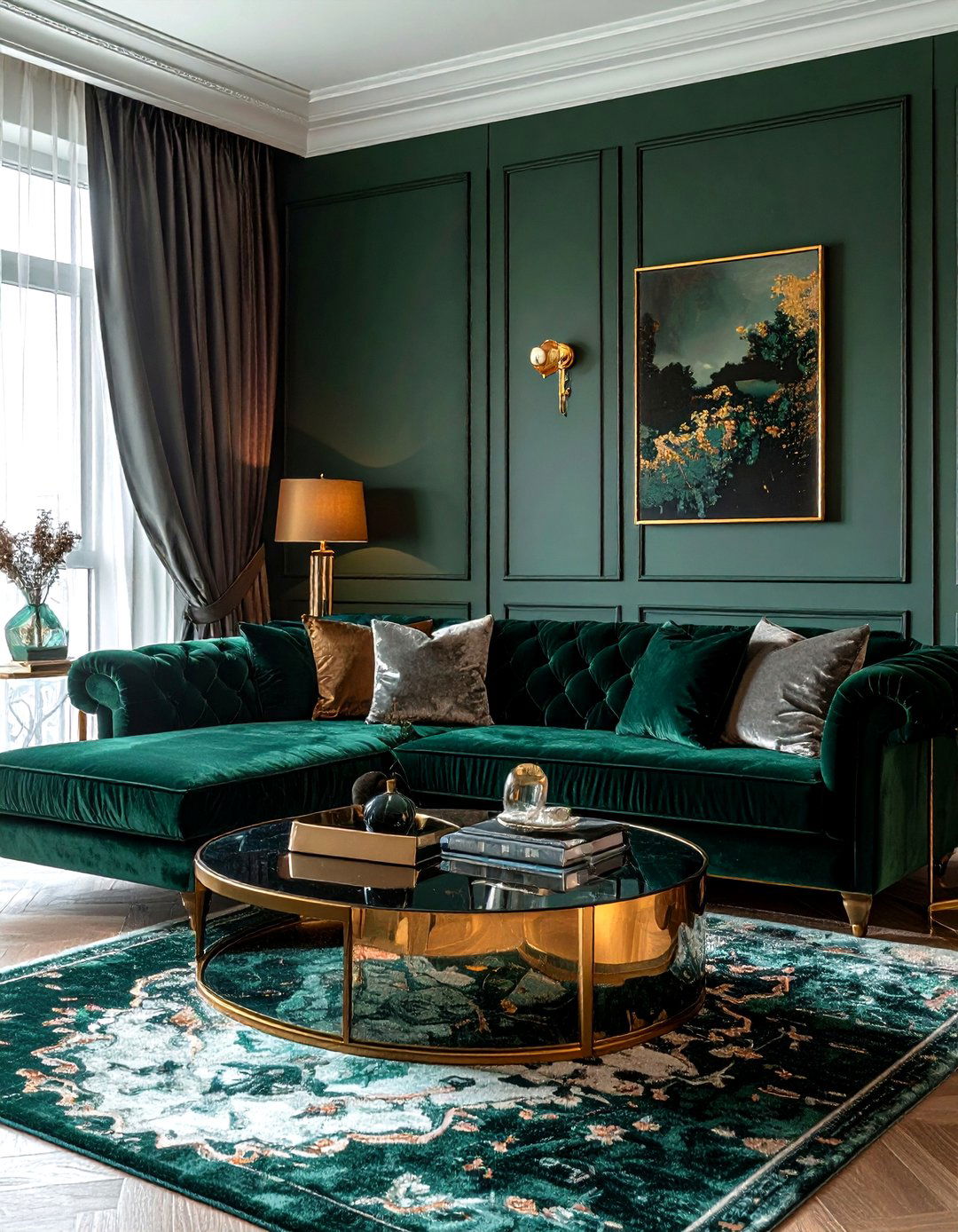 Velvet sofa upholstery - 30 classic decor ideas