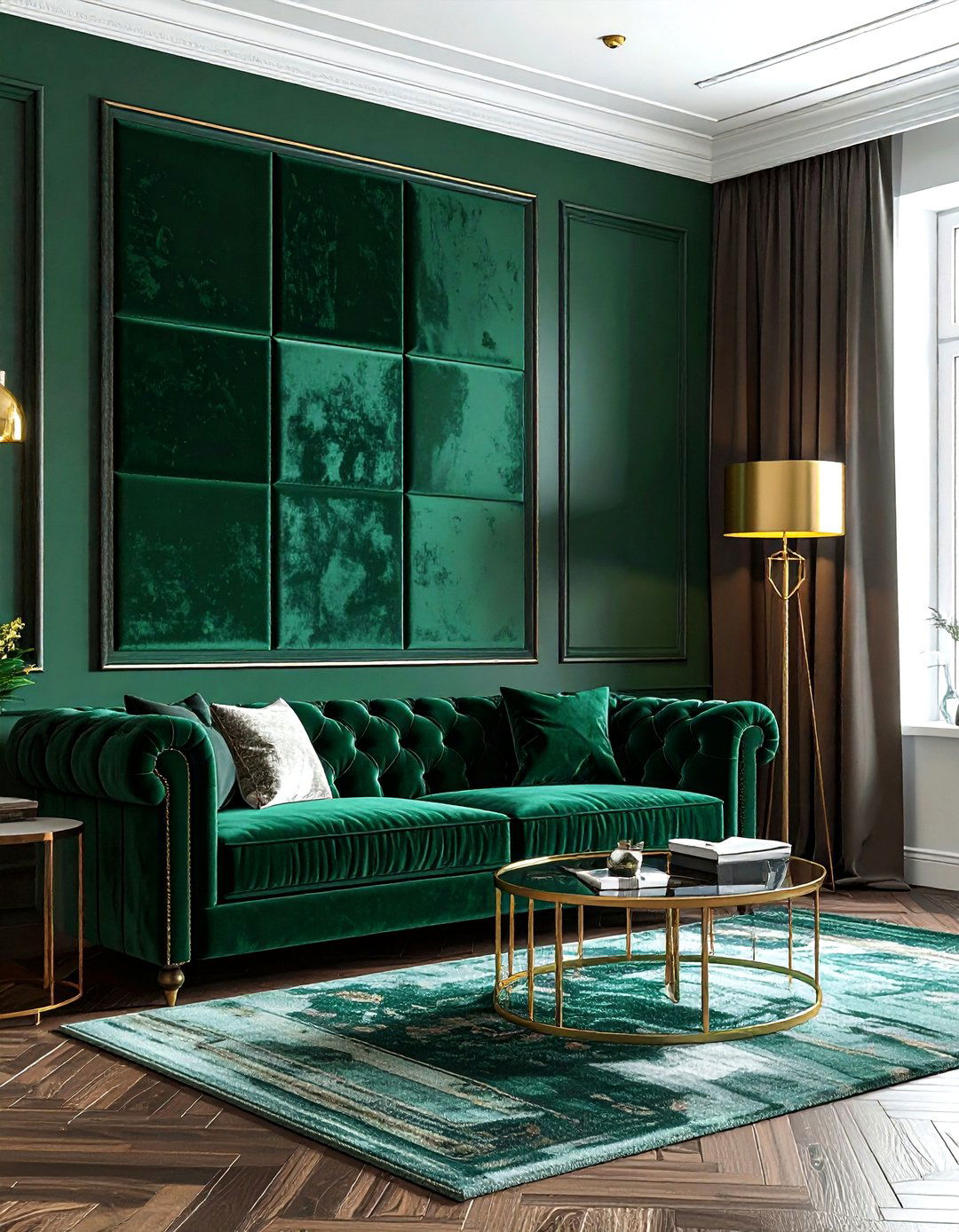 Velvet wall panels - 30 living room textured walls