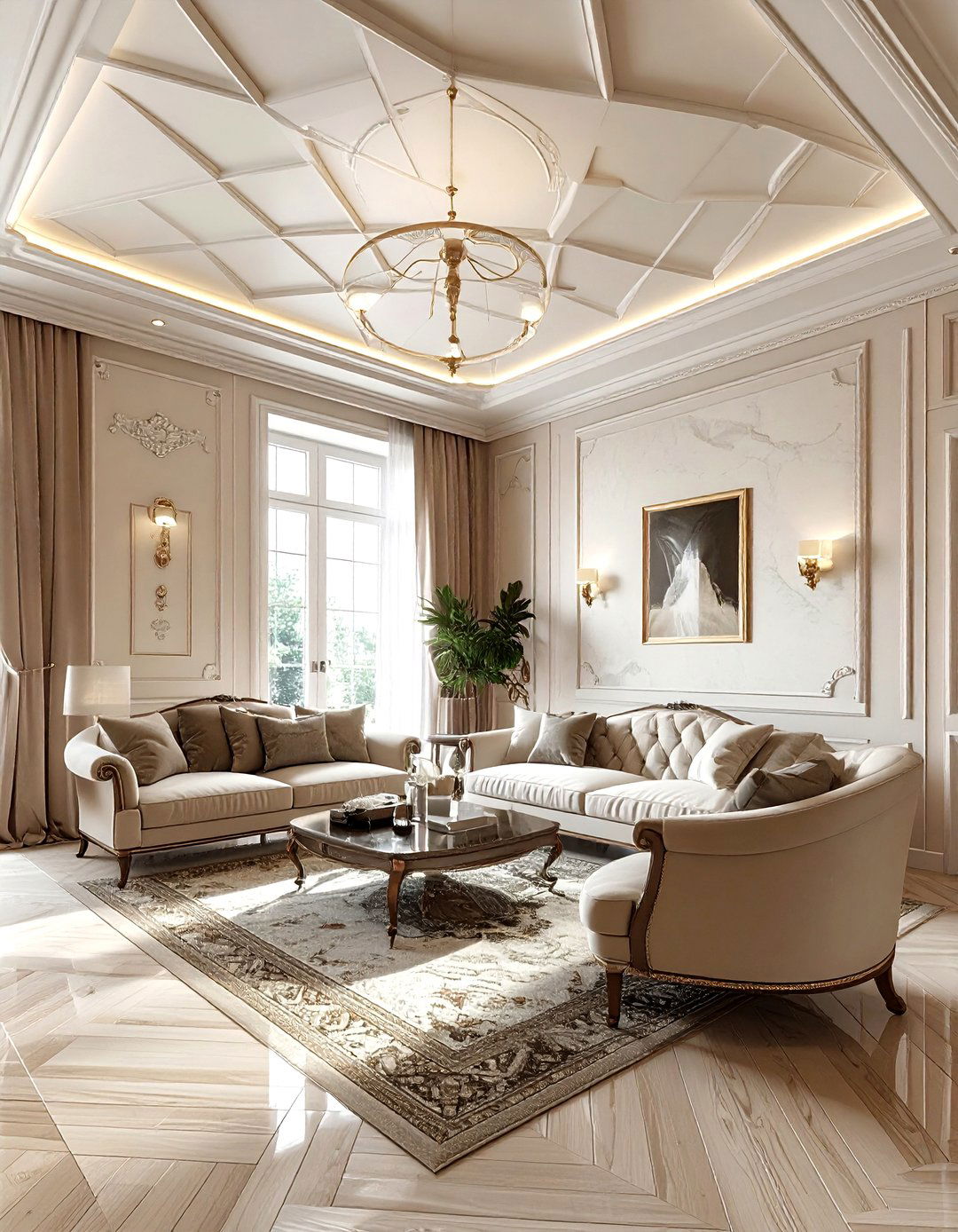 Venetian Plaster Groin Vault - 30 living room groin vault ideas