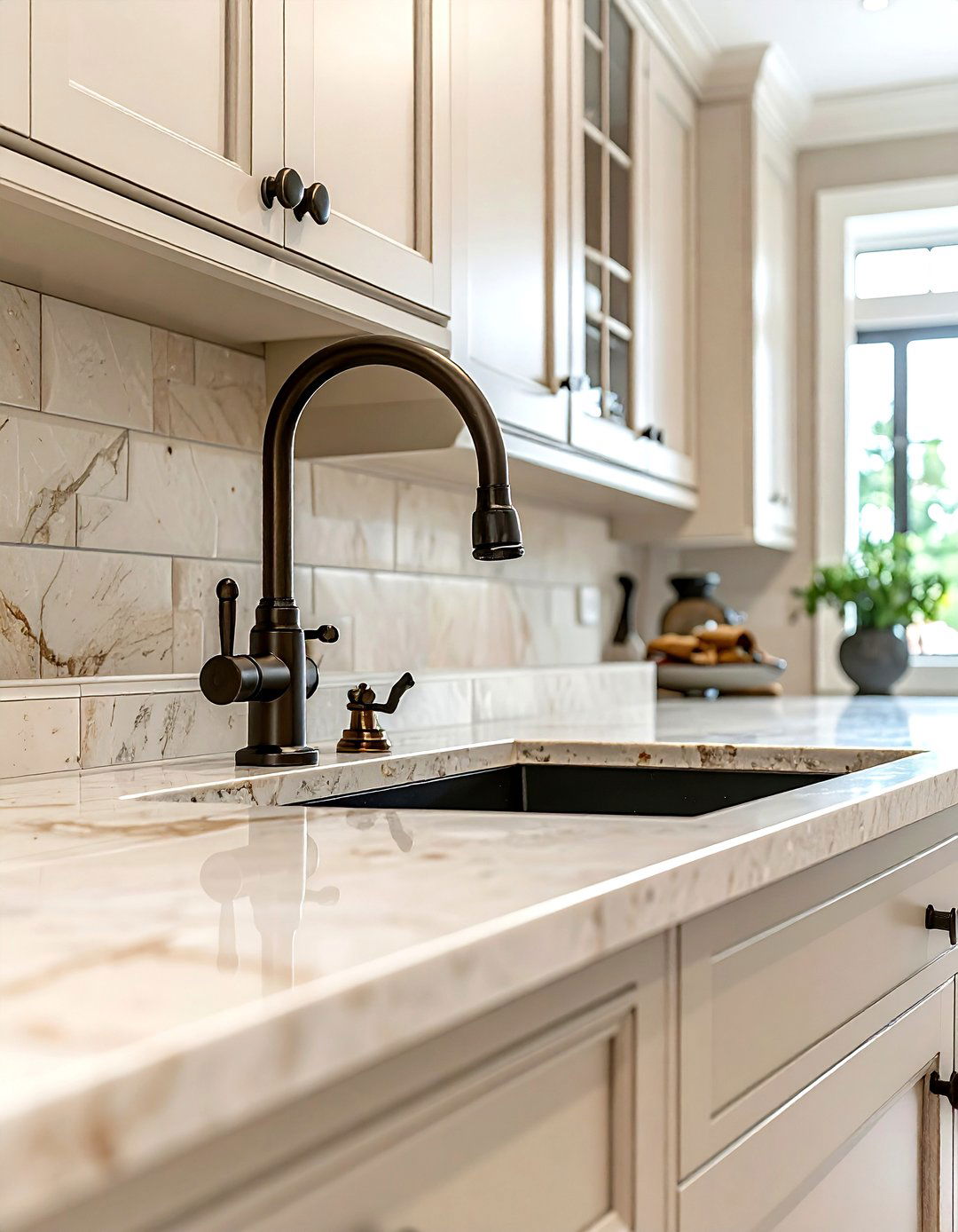 Venetian bronze kitchen faucet - 30 Brizo kitchen ideas