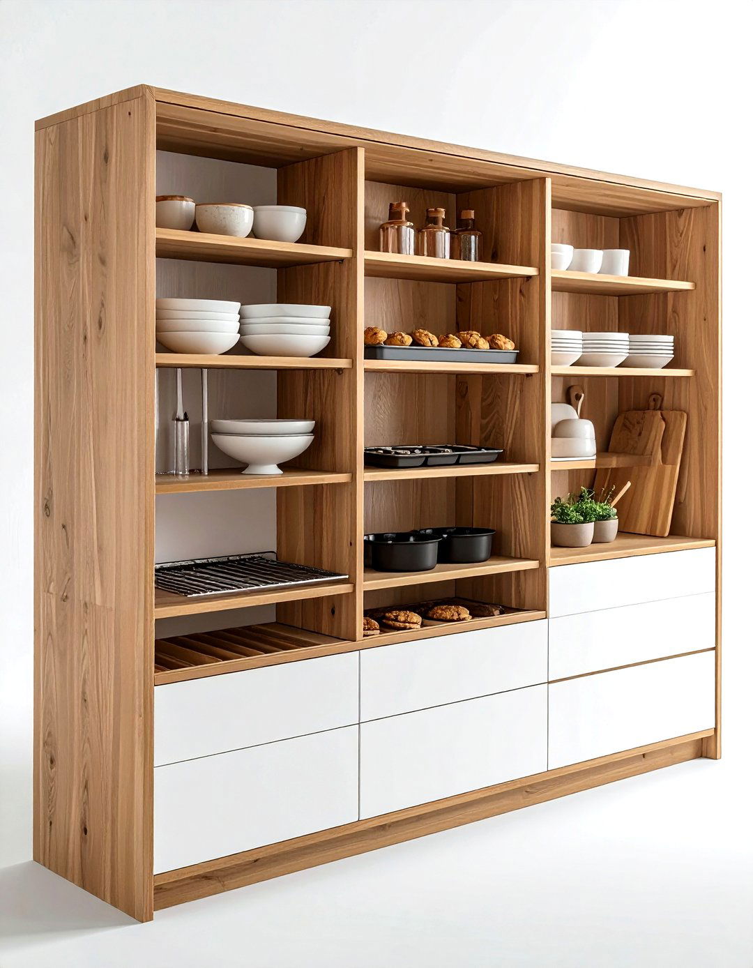 Vertical Bakeware Cabinet - 30 kitchen storage solutions