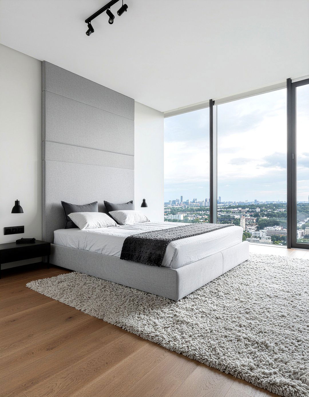 Vertical Channeled Headboard - 30 bedroom upholstered headboards