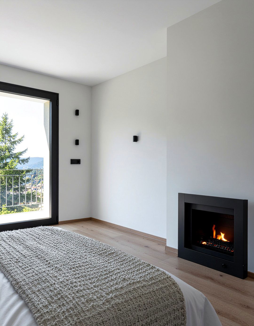 Vertical Electric Fireplace Bedroom - 30 bedroom electric fireplace ideas