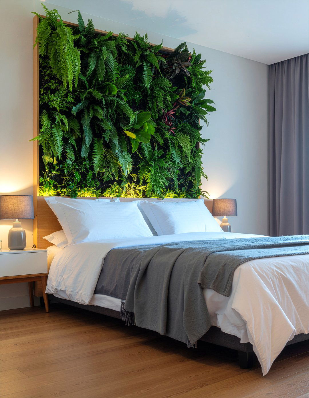 Vertical Garden - 30 bedroom feature wall ideas
