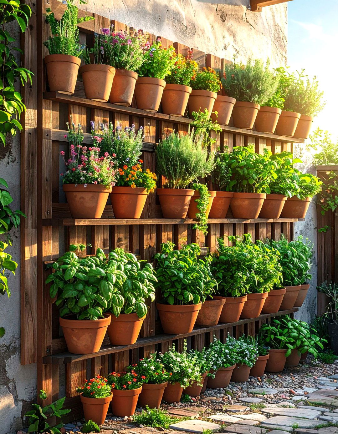 Vertical Garden - 30 deck decor ideas