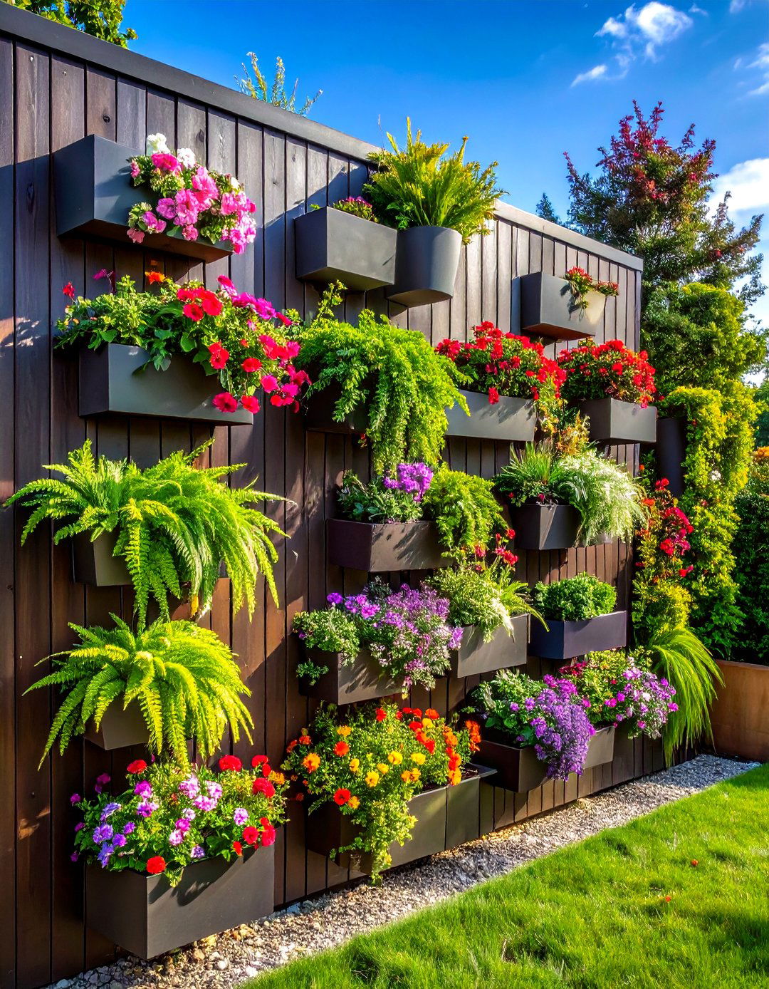 Vertical Garden Wall - 30 outdoor decor ideas