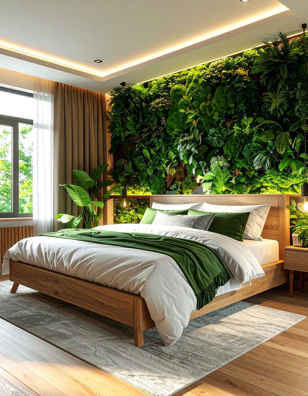 Vertical Garden Wall - 30 bedroom backsplash ideas