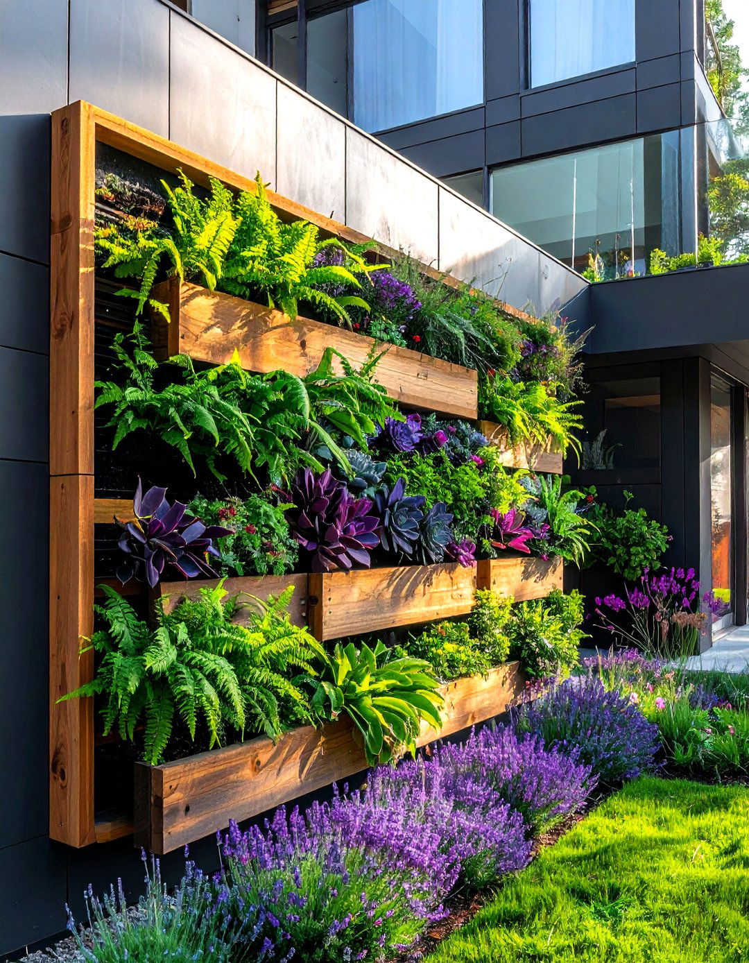 Vertical Garden Wall - 30 backyard decor ideas