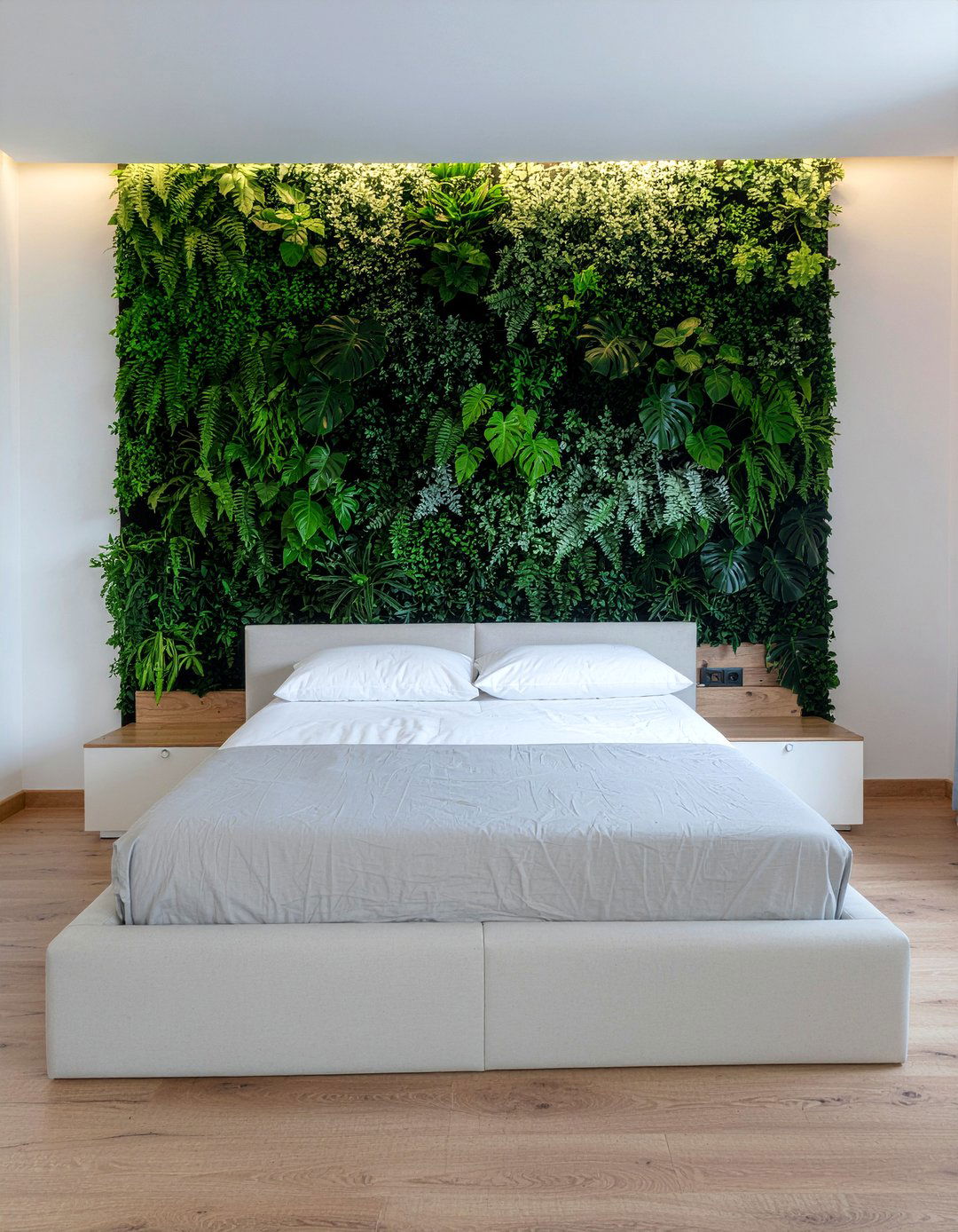 Vertical Garden Wall - 30 garden themed bedroom ideas