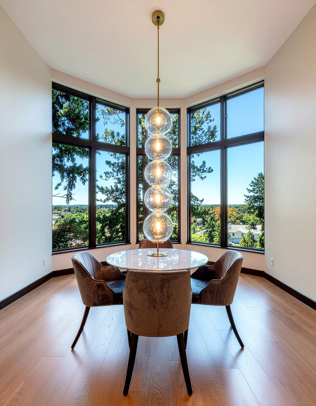 Vertical Globe Chandelier - 30 globe chandelier dining room ideas