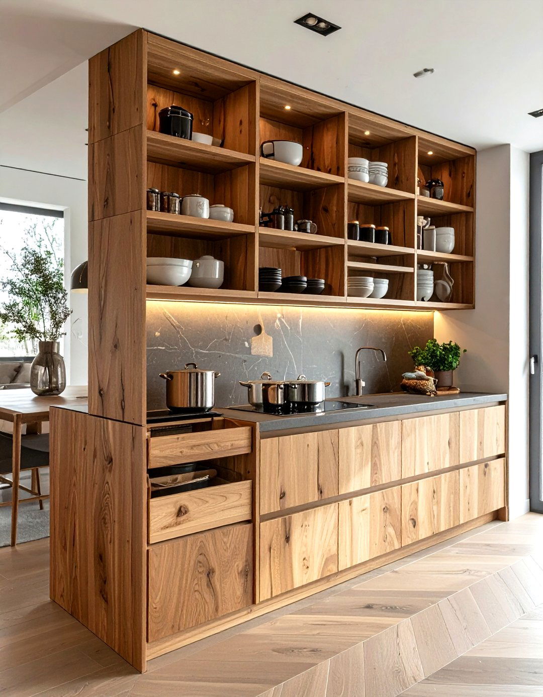 Vertical Lid Slot Cabinet - 30 lid organizer kitchen ideas