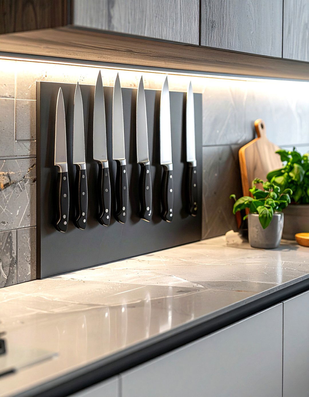 30 Clever Magnetic Knife Strip Kitchen Ideas for Storage