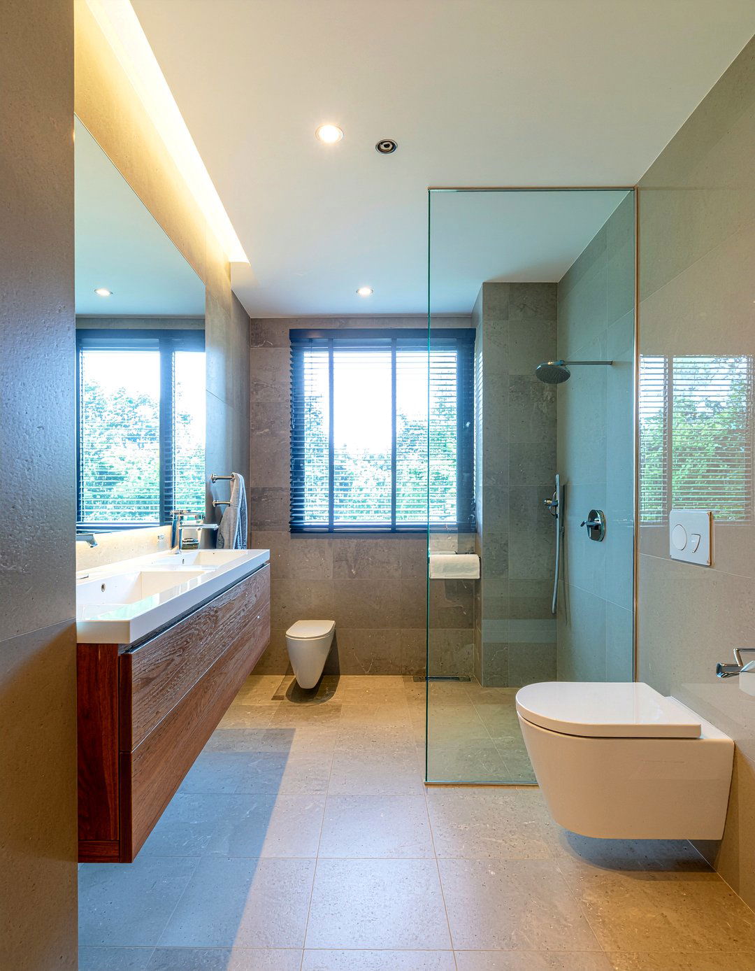 Vertical Mirrored Wall Bathroom - 30 mirrored wall bathroom ideas