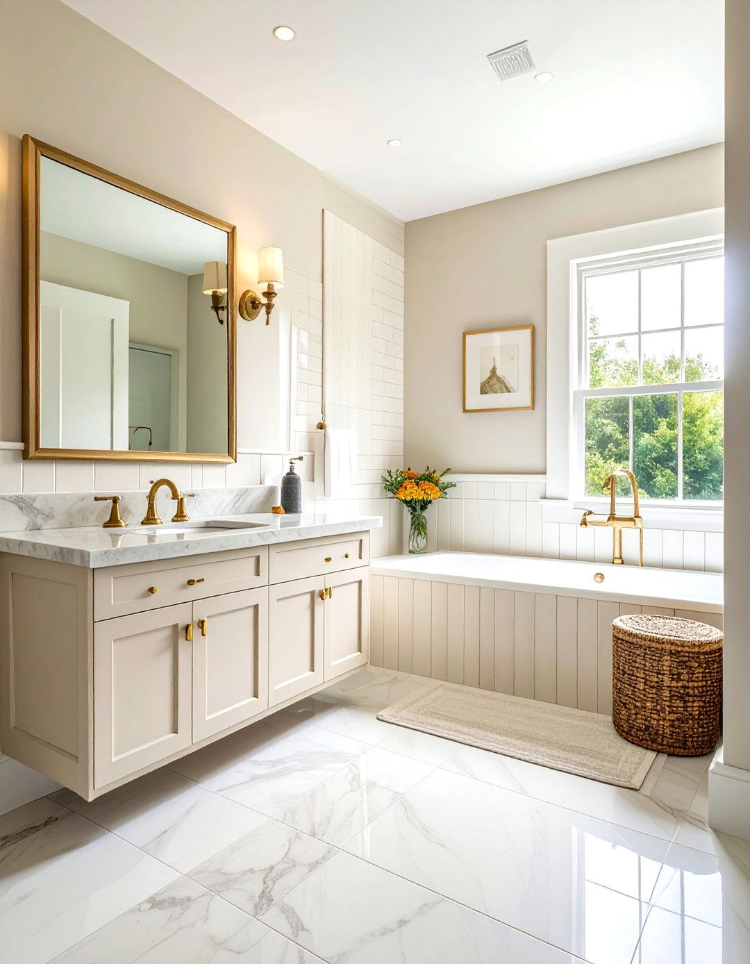 Vertical Offset Subway Tile - 30 vertical subway tile bathroom ideas