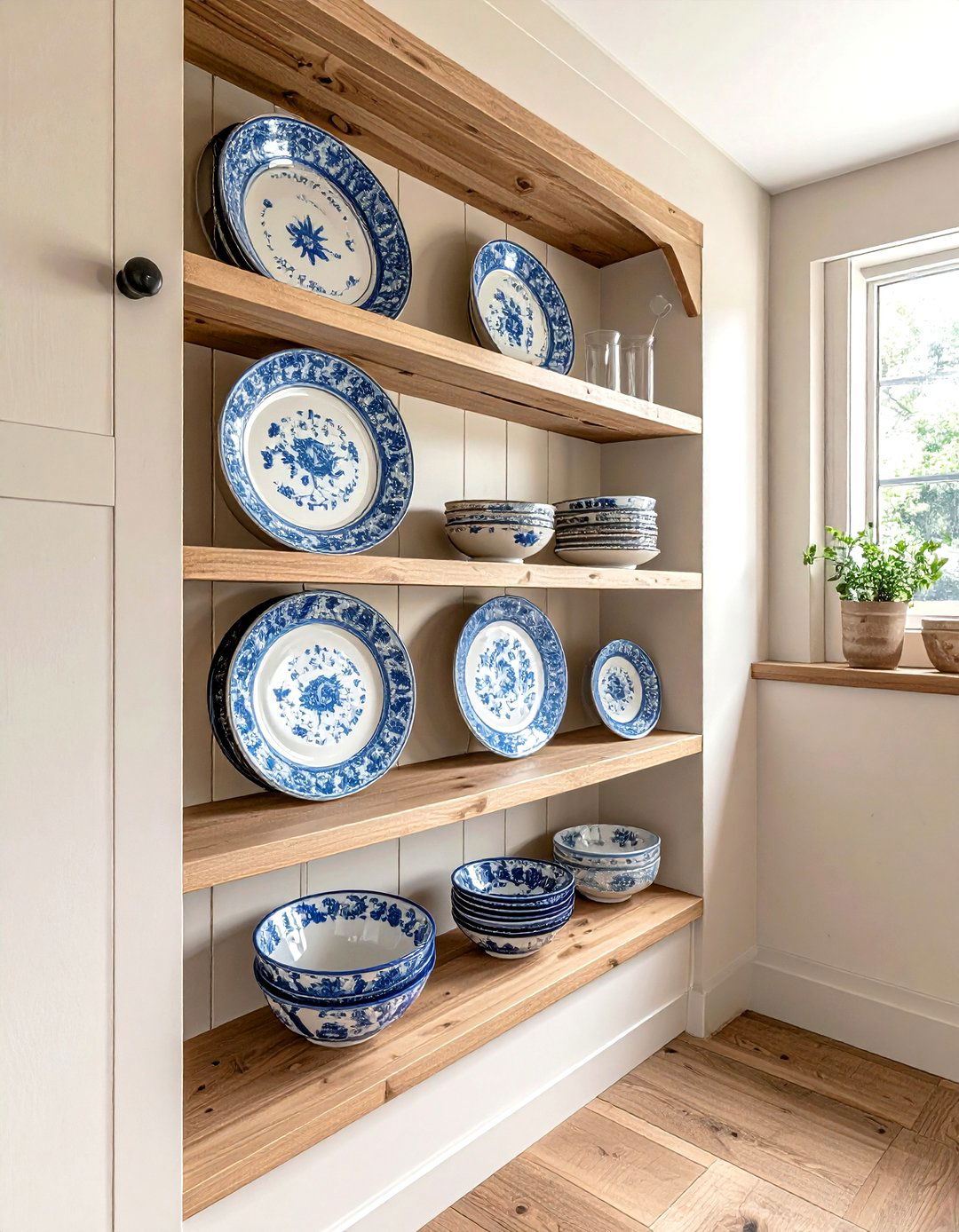 Vertical Plate Rack - 30 kitchen alcove ideas