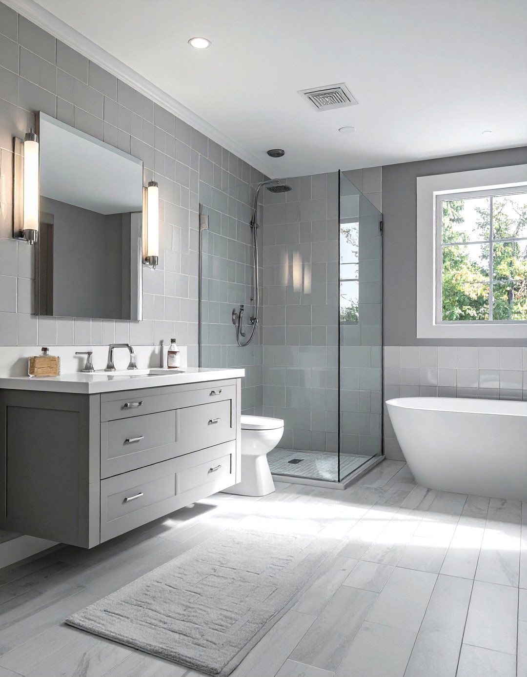 Vertical Running Bond Subway Tile - 30 vertical subway tile bathroom ideas