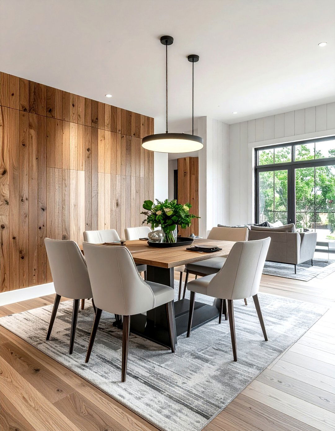 Vertical Shiplap Wall Treatment - 30 Texas dining room ideas